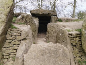 Wayland Smithy Tomb Entrance Close up