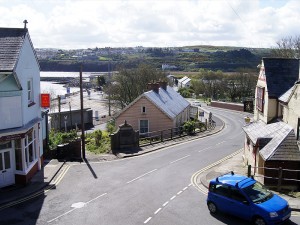 Standing on New Hill looking into Goodwick
